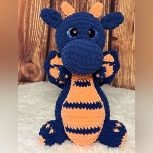 Jumbo Plush Crochet Dragon